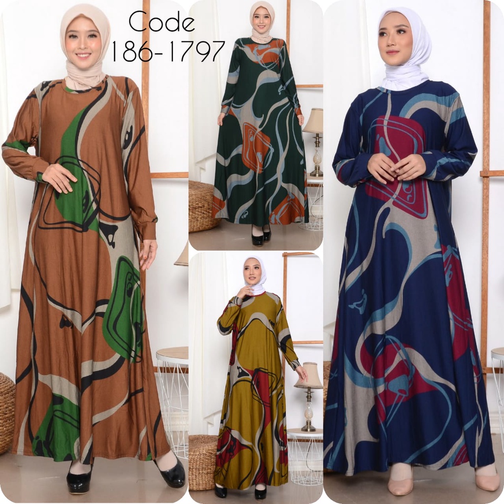 GAMIS CALVIN JEANS BATIK MAXY BIGSIZE