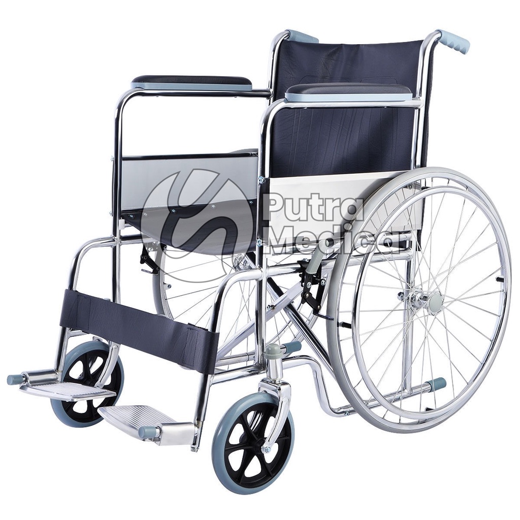 Chrona Care Kursi Roda KJT601 / Wheel Chair / Steel Wheelchair / Alat Bantu Jalan