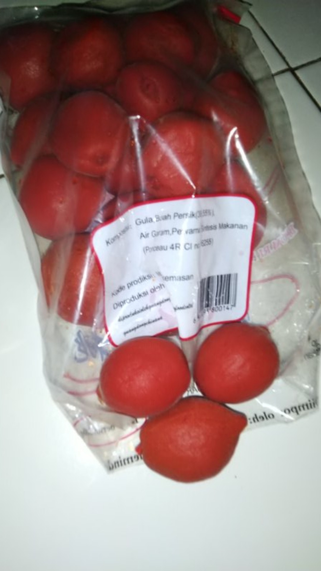 Manisan Buah Persik Buah Peach Buah Dewa Sian Tou 500gr