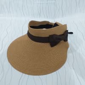 Topi Pantai Wanita Gulung Pita / Topi Lipat  Import