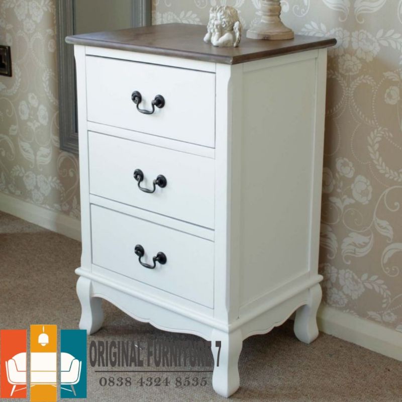 meja nakas cat duco ,  nakas jati laci 3 , nakas jepara