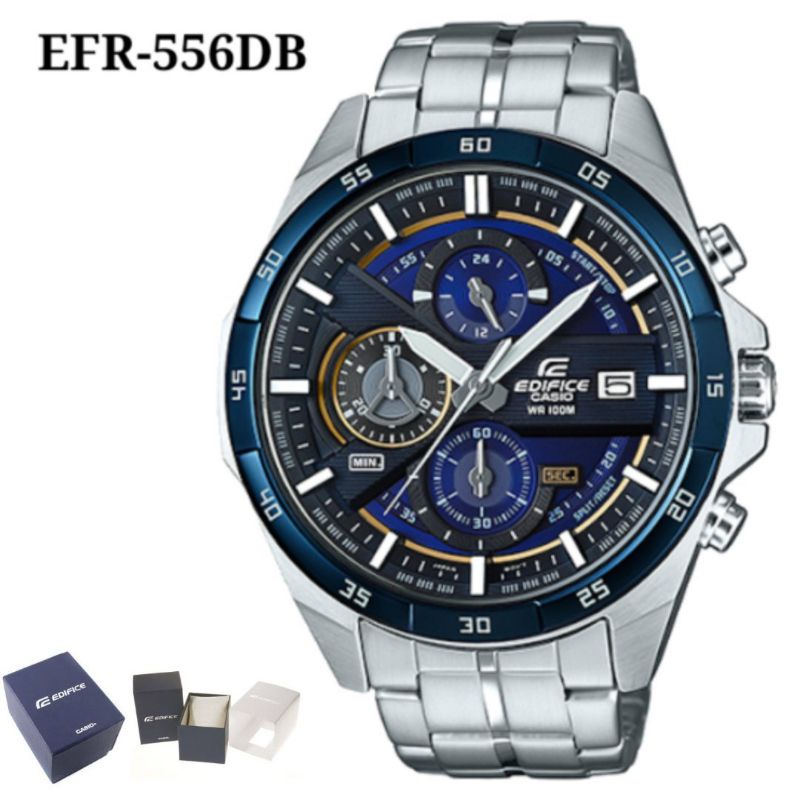 [ ORIGINAL ] JAM TANGAN PRIA CASIO EDIFICE EFR-556DB-2A - GARANSI 1 TAHUN | EF 556 / EF556 , EFR556