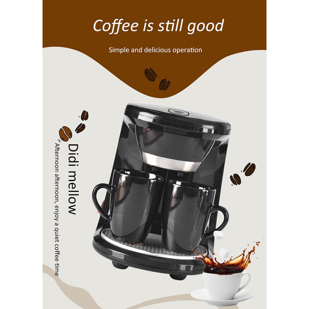 Bisa COD Mesin Kopi Espresso Coffe Machine Foam Maker Double Cup