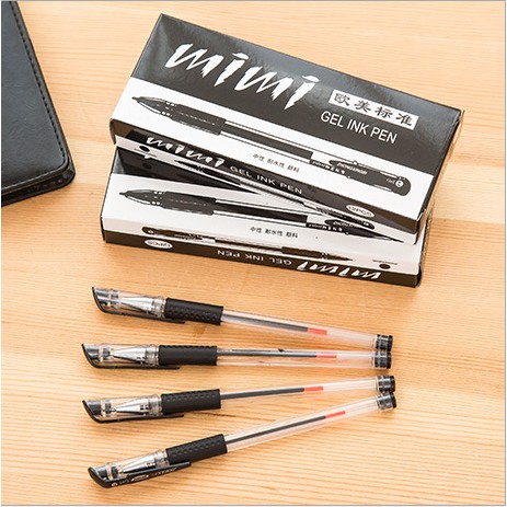 

Pulpen Air Pena ATK Pulpen Hitam Sekolah Alat tulis Kantor Gel 0.5mm