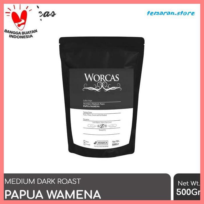 

Kopi- Kopi Arabica Papua Wamena 500 Gram (Biji/Bubuk) | Worcas Coffee - KOPI BIJI -Biji-Kopi.