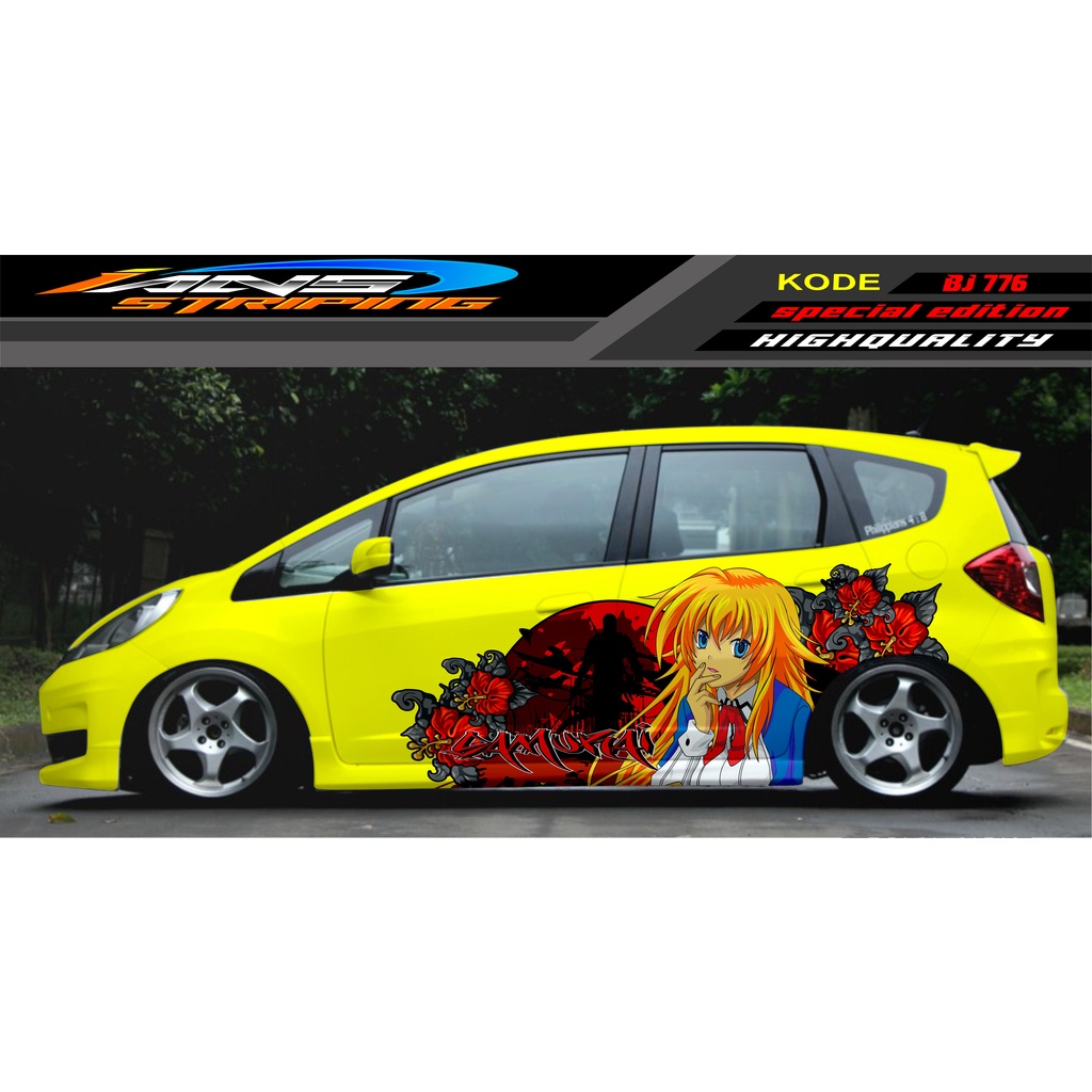 STIKER MOBIL JAZZ BRIO AVANZA SIGRA YARIS / STIKER VARIASI MOBIL / MODIF STICKER MOBIL