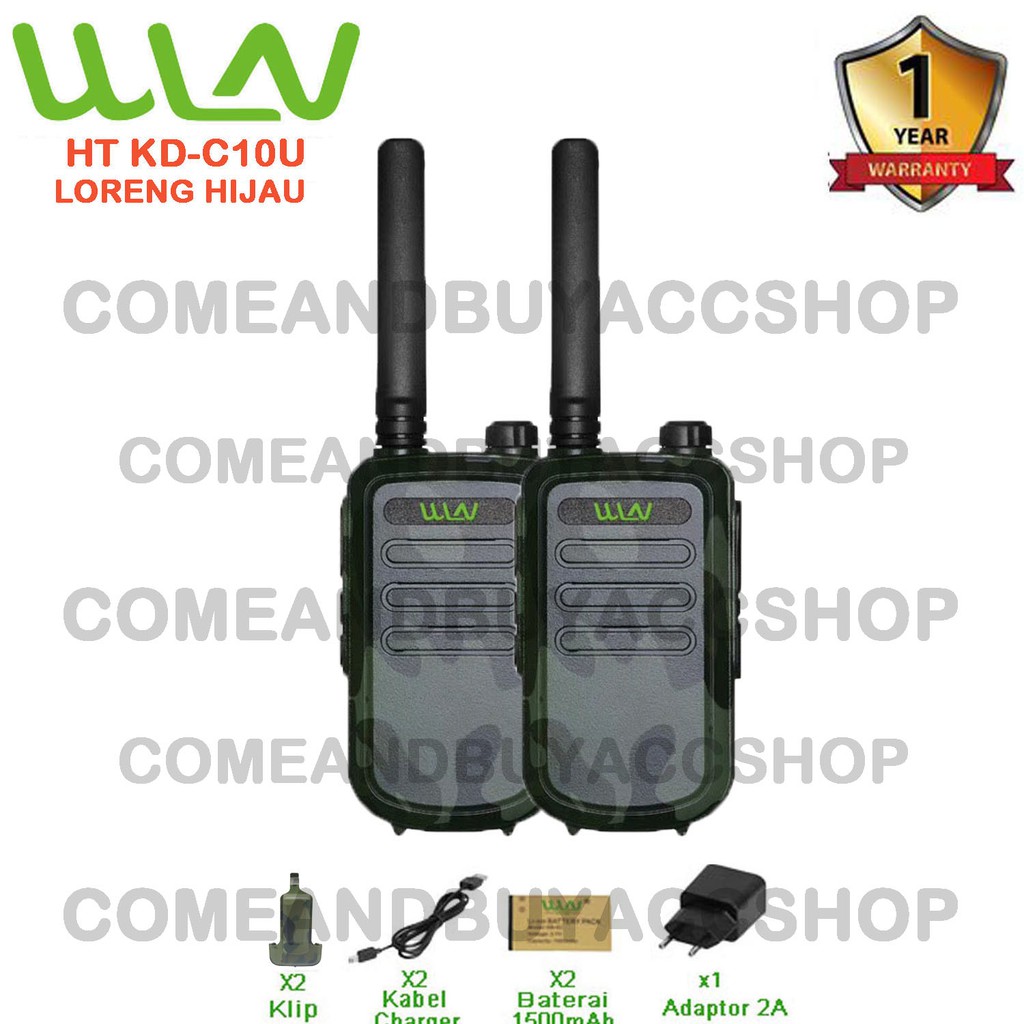 Walkie Talkie WLN HT KD-C10- LORENG TanpaDekstop ( ISI 2 PCS )