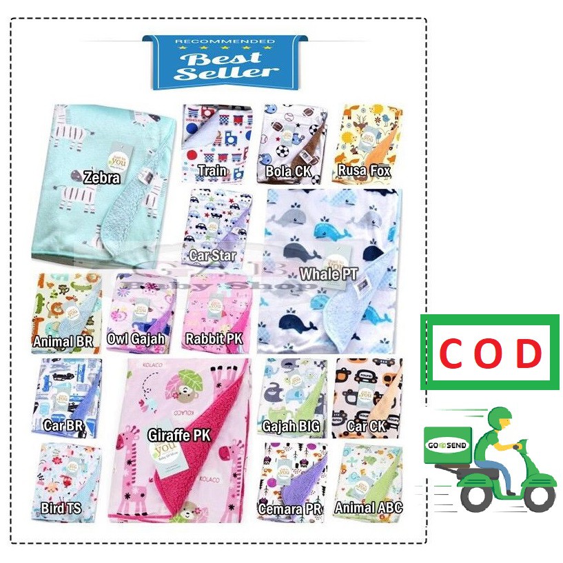 [COD] Selimut Carter Double Fleece | Selimut Bayi Carter