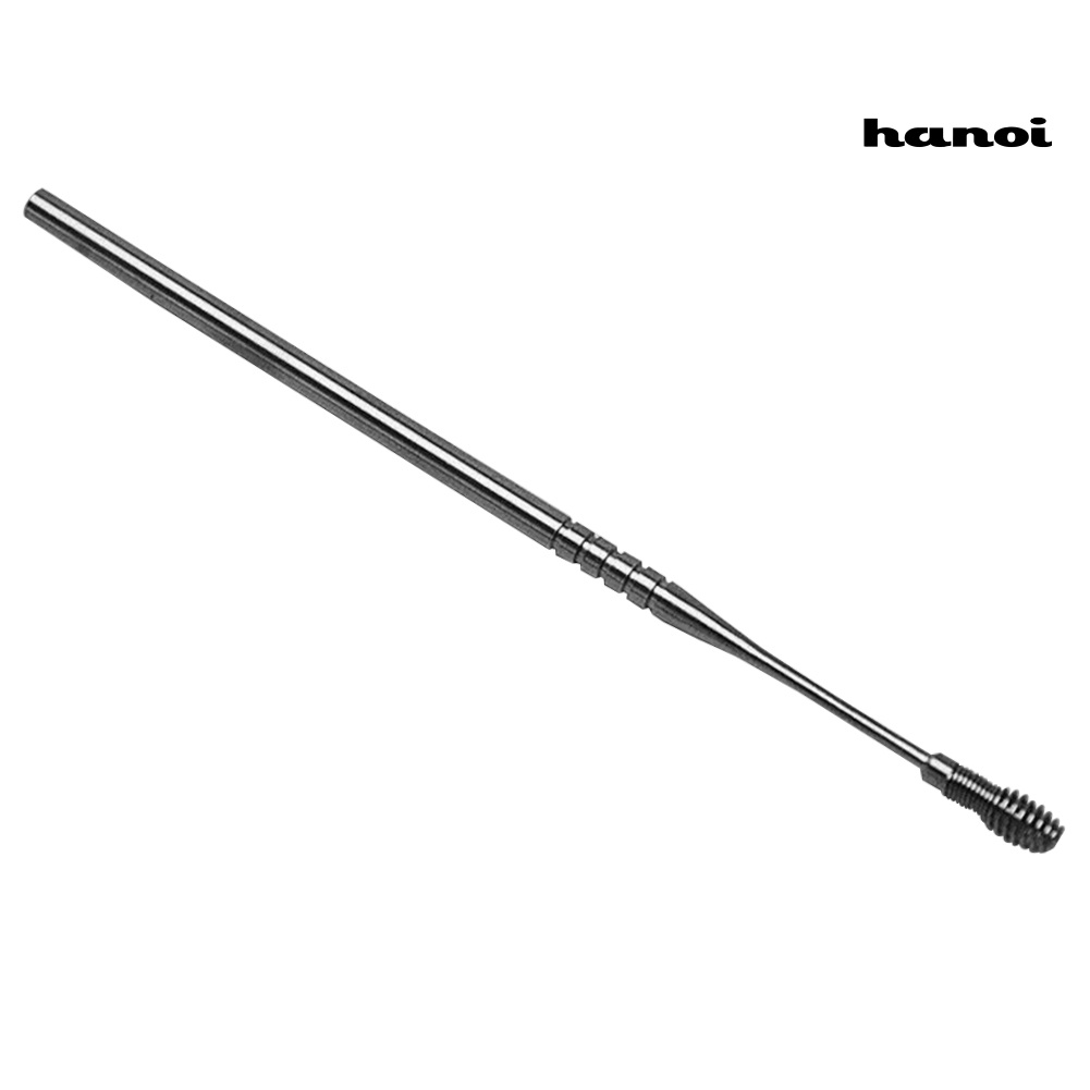 HQTM_Ear Care Tools Portable Stainless Steel Spiral Ear Pick Curette Ear Cleaner