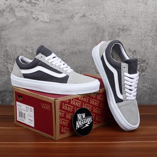dark grey old skool vans
