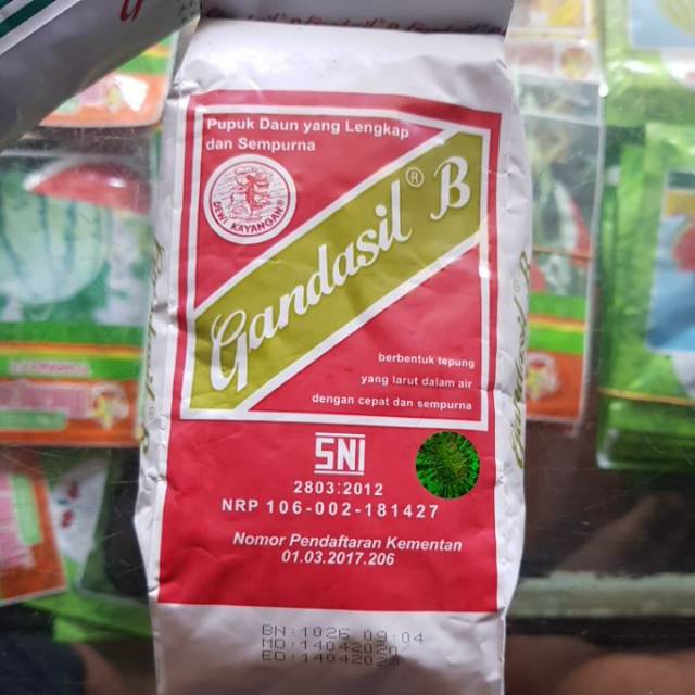 Pupuk GANDASIL B 500gr pupuk buah pupuk generatif Shopee Pupuk GANDASIL B 500gr pupuk buah pupuk generatif Shopee
