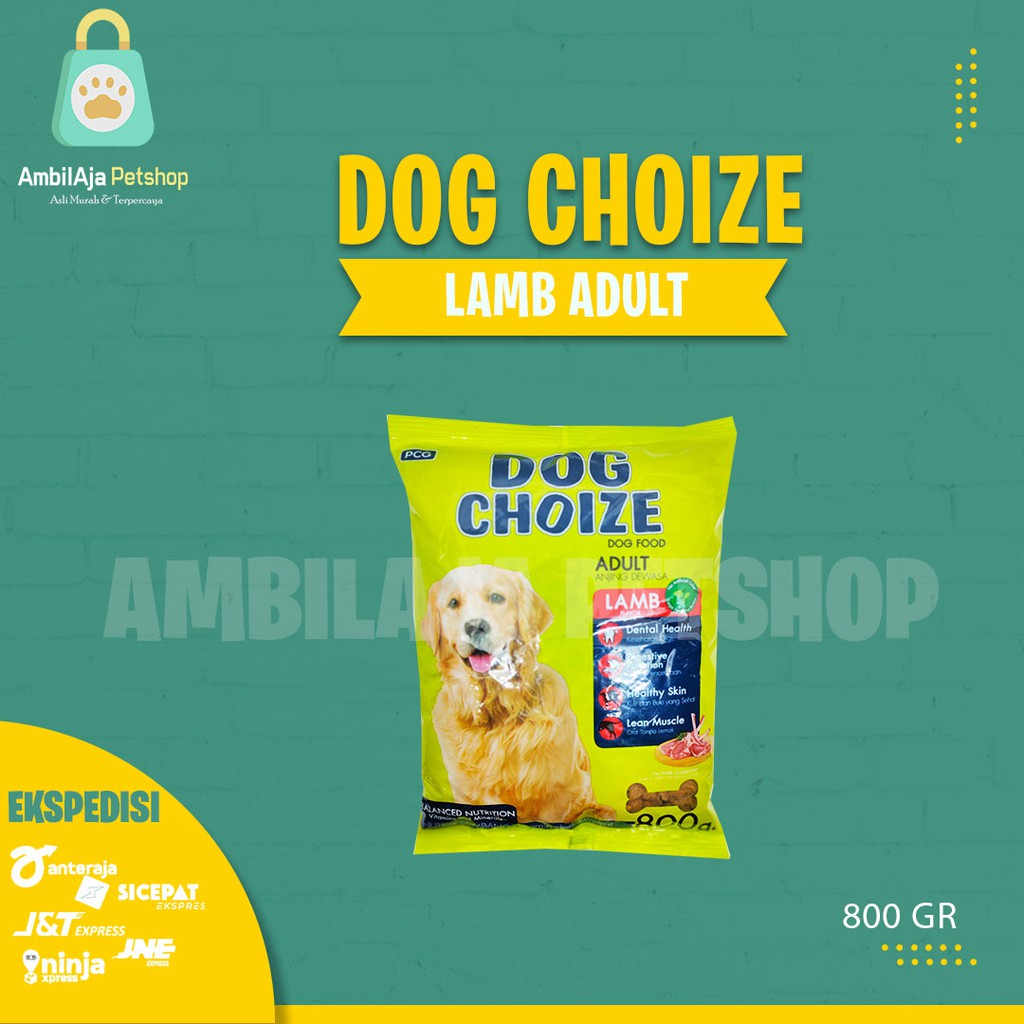 Makanan Anjing kering murah Dog Choize 800g All Varian