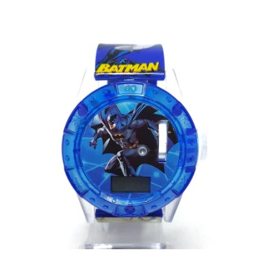 JAM TANGAN ANAK MURAH KARAKTER PROYEKTOR LASER LAMPU SUARA MELODY MELODI SUPER-HERO DIGITAL RUBBER JA008