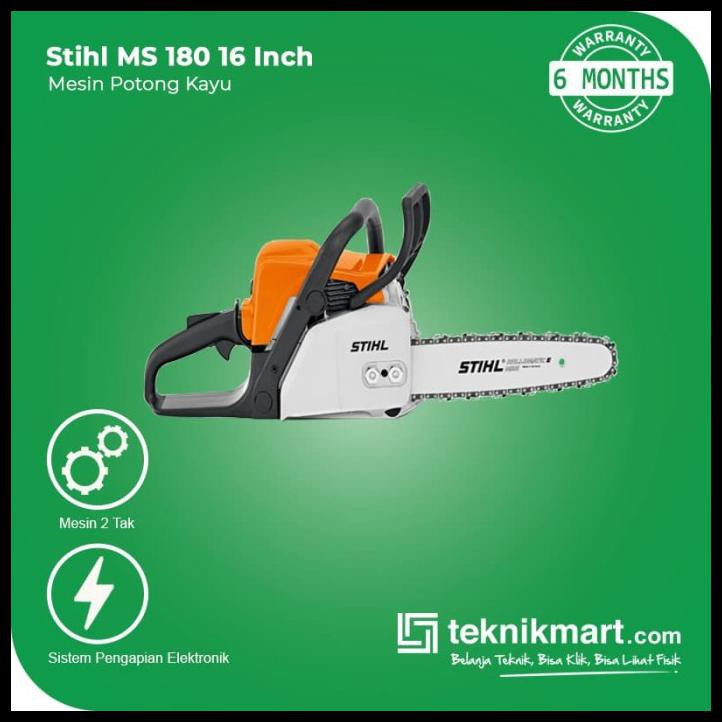 Mesin Potong Kayu Gergaji Chainsaw Stihl Ms 180 16 Shopee Indonesia