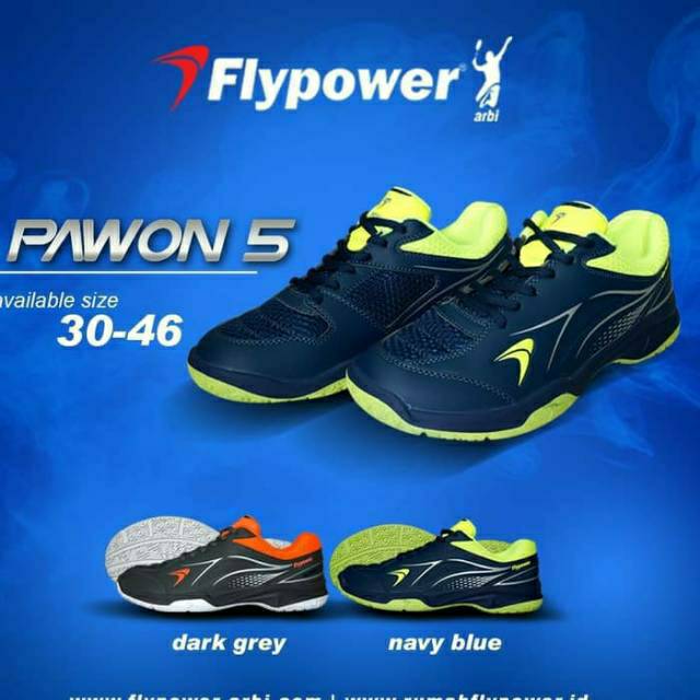 Pawon 5/flypower/sepatu/badminton/bulutangkis/original/pawon5