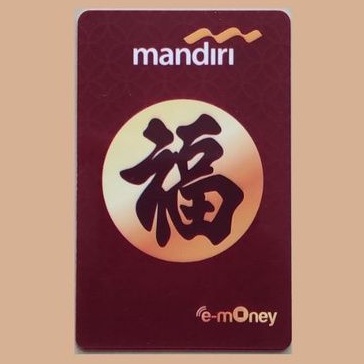 eMoney Mandiri edisi Imlek/ Chinese New Year Edition - Symbol Kemakmuran ORI /Like eTOLL Tapcash Flazz or Brizzi