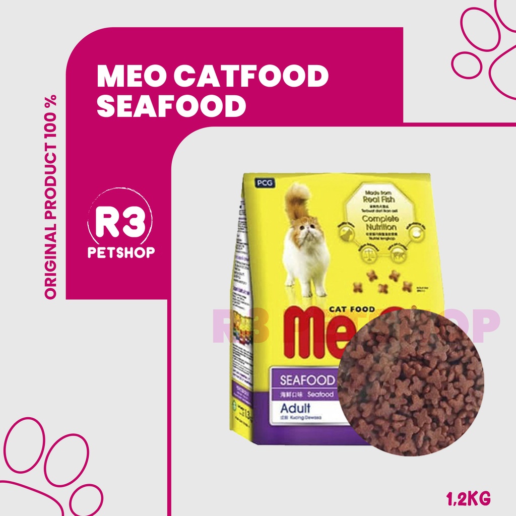 Makanan Kucing kering murah Premium MEO Freshpack / Premium Catfood