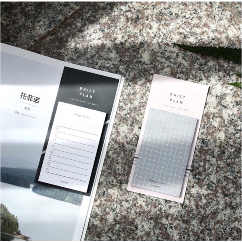 

STICKY NOTES 50Lembar STICKY DAILY PLAN Memo Sticky Notes Plain Paper