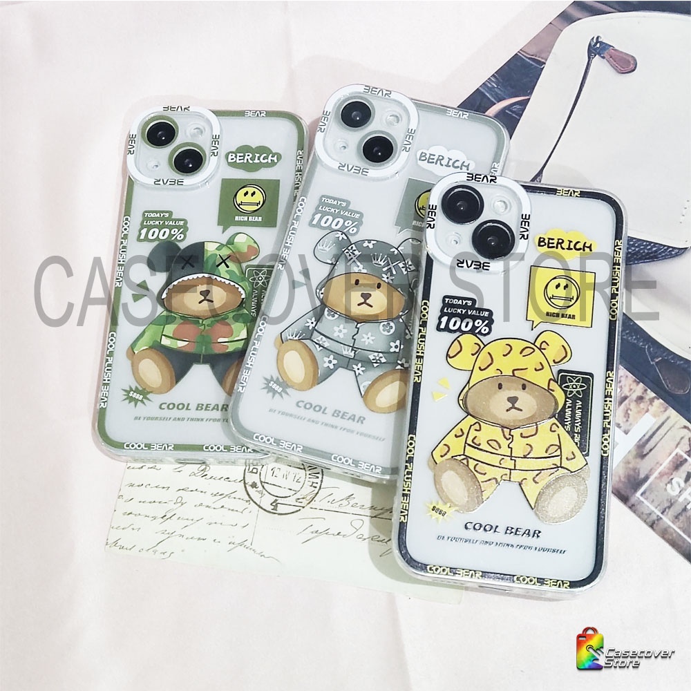 Bear Cartoons Case - Soft Case Full Cover For iPhone 7 8 SE 2020 7+ 8+ X XS XR XSMAX 11 12 13 Mini Pro Promax / Casing iPhone /Case iPhone