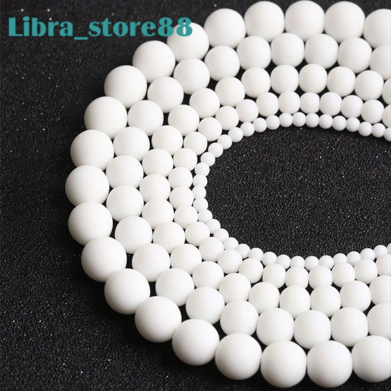 Bahan Gelang Manik Batu Alam White Jade