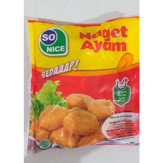 

nugget ayam so nice 250g