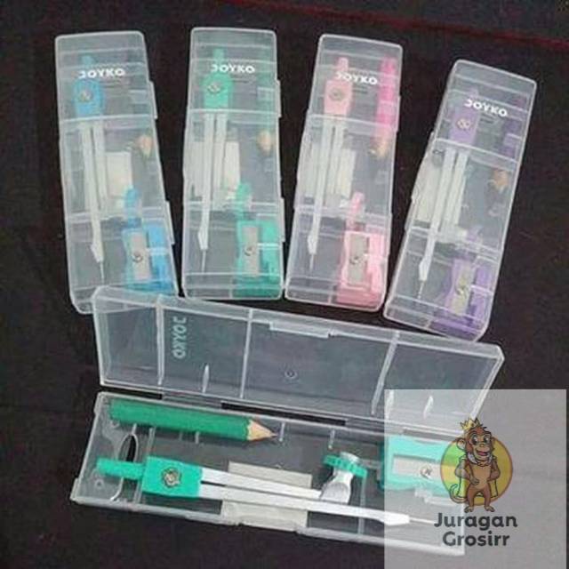 JG - Jangka JOYKO Pensil Mekanik Joyko MS-75 / Math Set Mechanical Pencil / Jangka Pensil Kayu MS-55