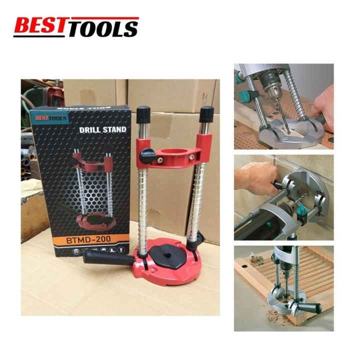 dudukan bor / drill stand / stand bor tangan / mobile stand drill