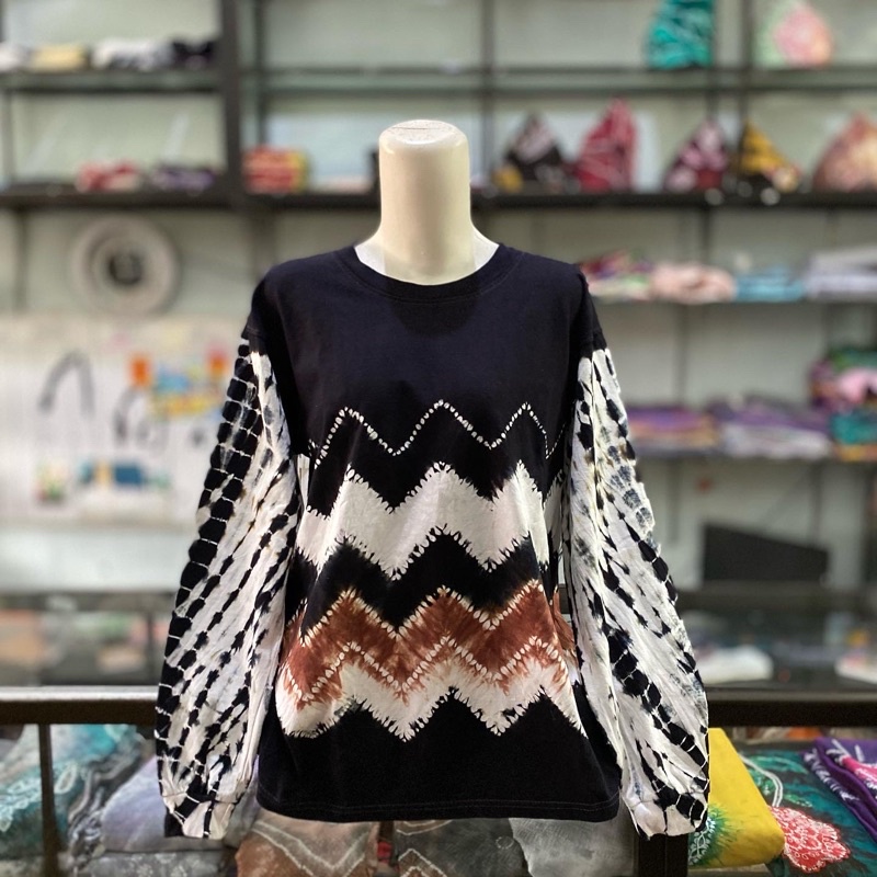 Kaos Sasirangan Lengan Panjang