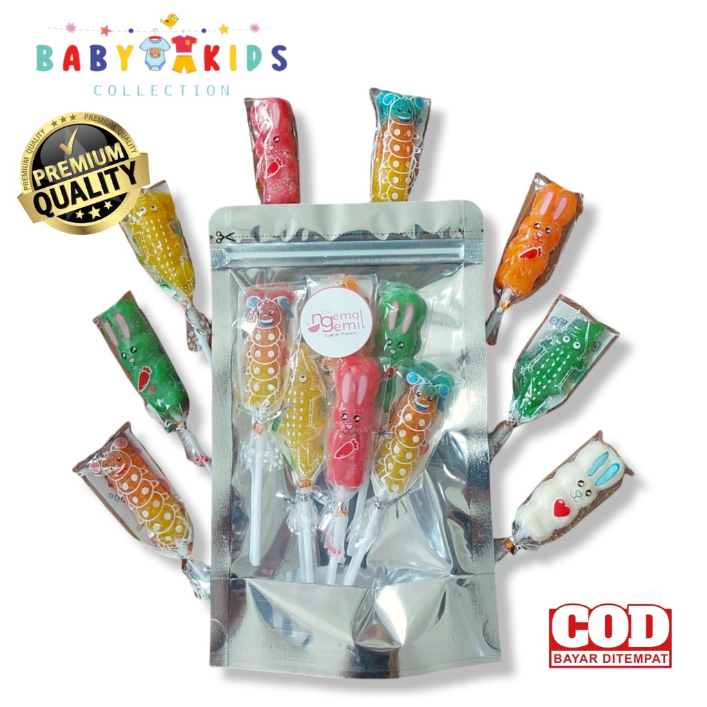 

Permen Lunak Lolipop Mixed Flavors Gambar Karakter Lucu Kualitas Premium