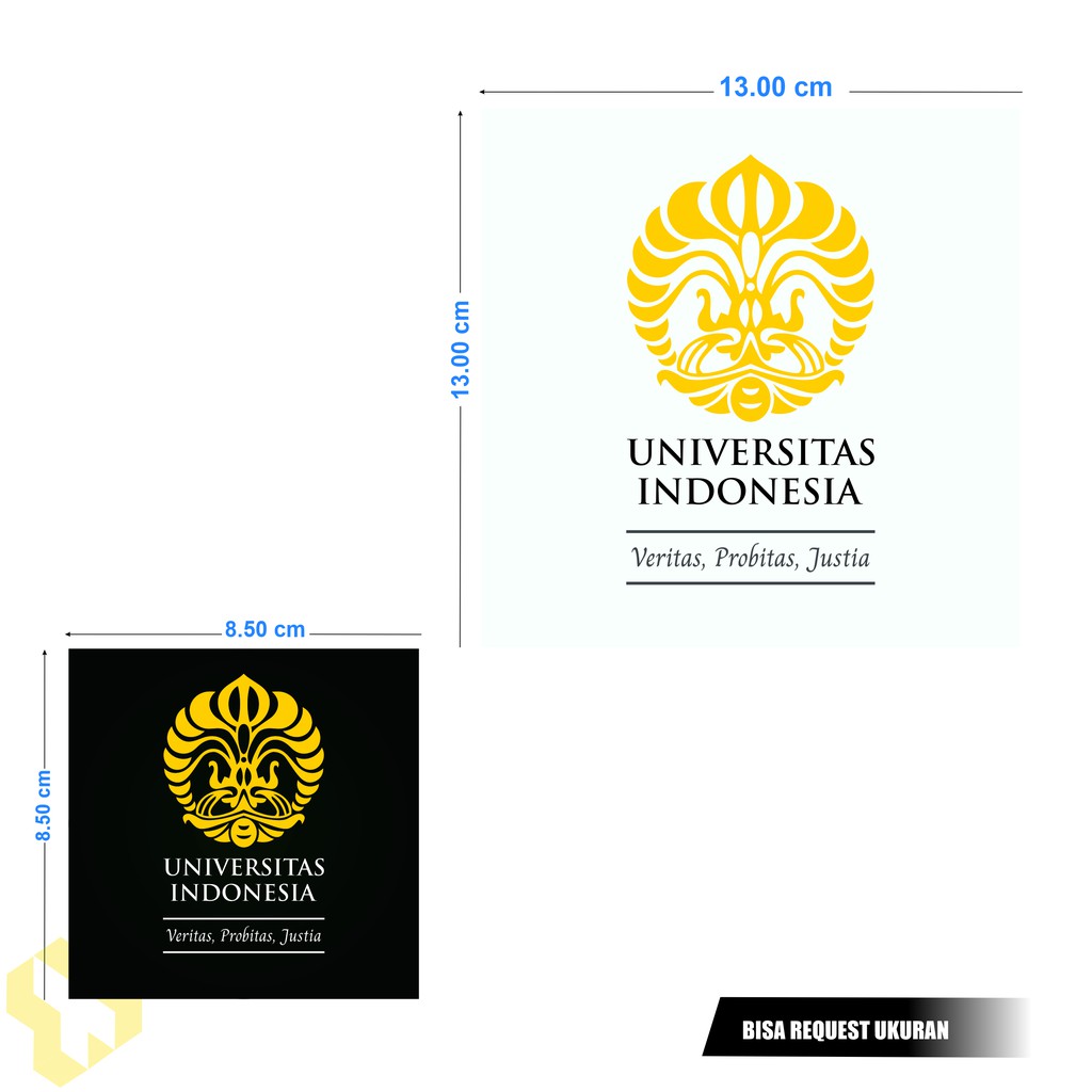 STIKER LOGO KAMPUS UI UNIVERSITAS INDONESIA