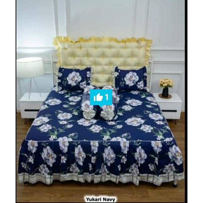 Sprei Rumbai Pengantin Katun Lokal Motif Yukari  by Katun Esra