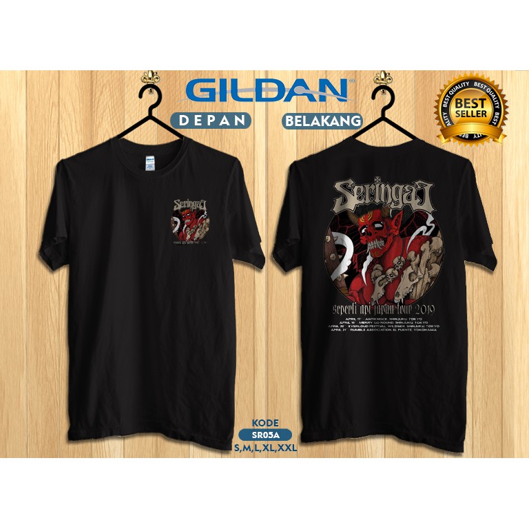 Kaos seringai seperti api japan tour 2019 original gildan softstyle jepang sr05A