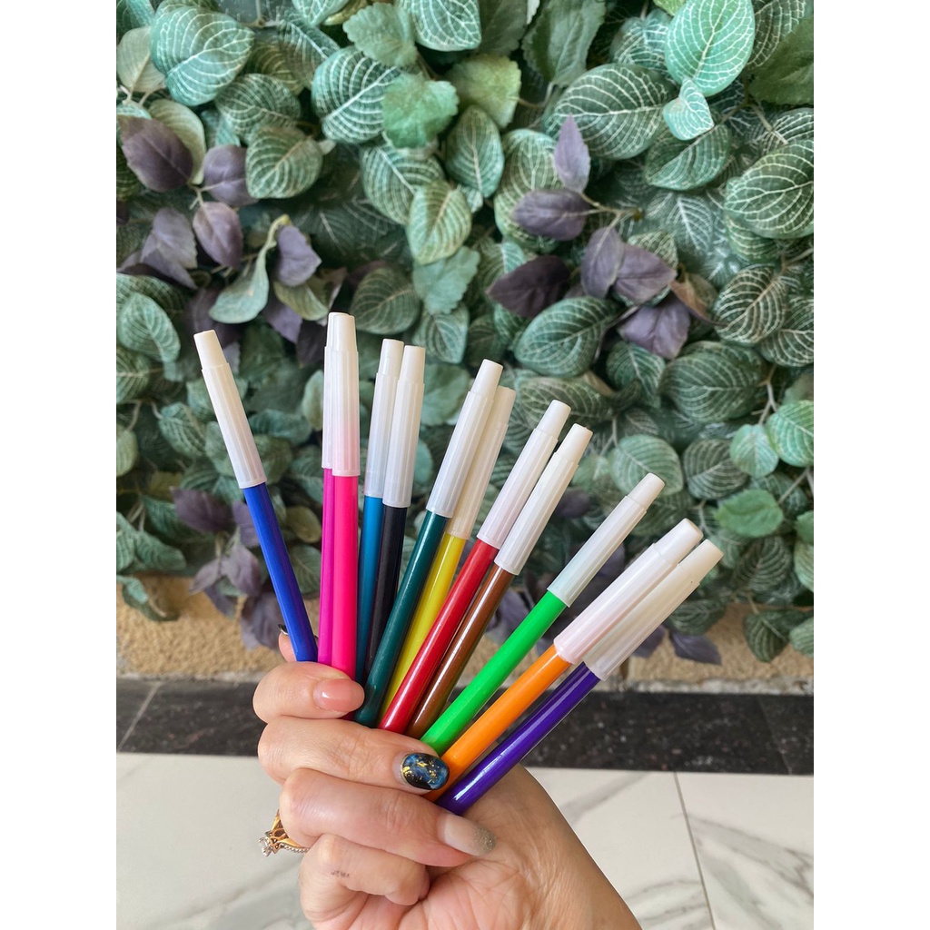 Spidol 12 warna non toxic Colour pen 12 colour