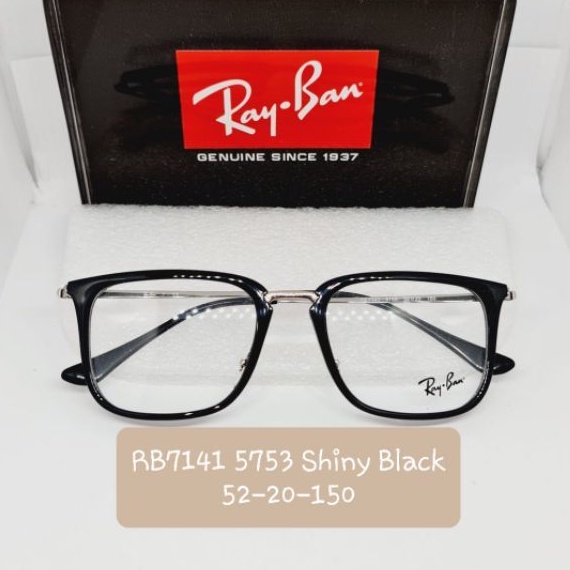 FRAME KACAMATA Original RAYBAN RB7141 5753 Shiny Black