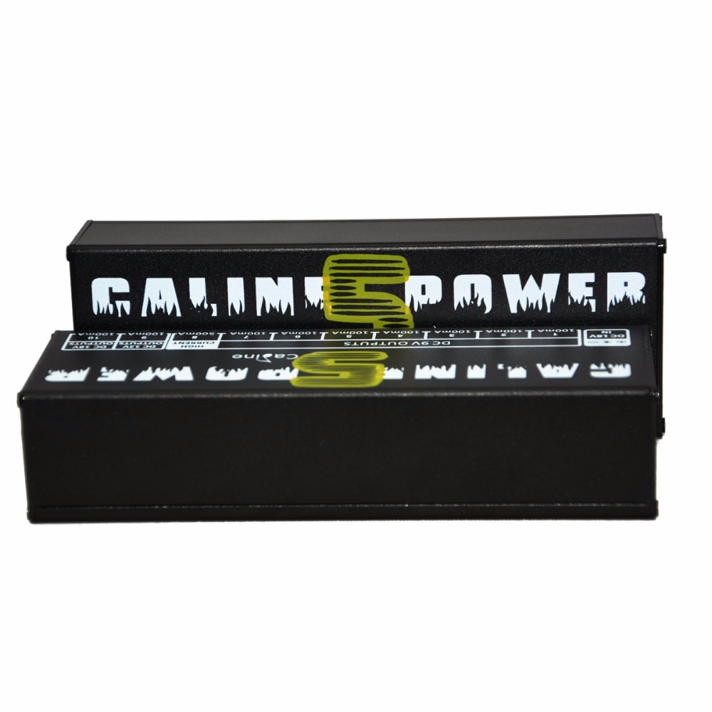 Caline Power Supply 10 Isolated Output EU Plug for Guitar Effect Pedal - CP-05 - Black