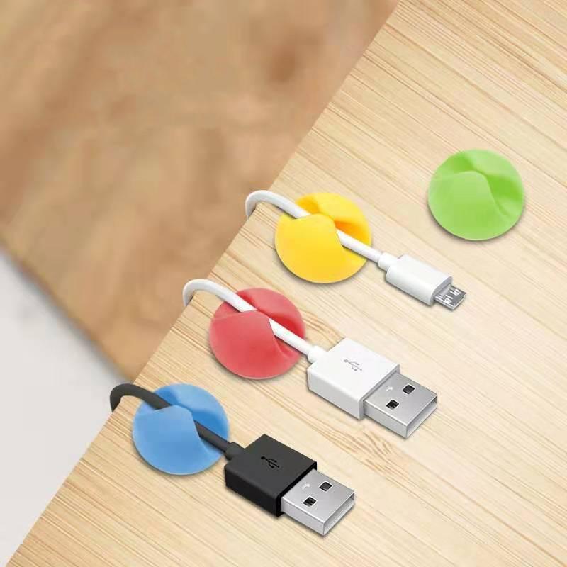 Klip Holder Organizer Kabel Usb / Charger Untuk Meja