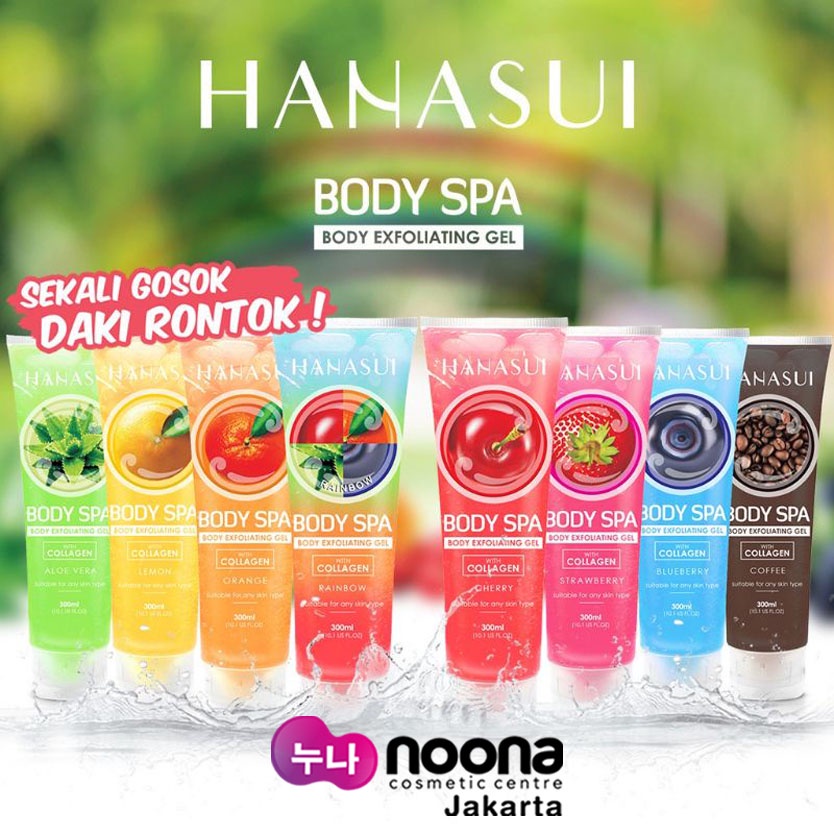 HANASUI BODY SPA EXFOLIATING GEL WITH COLLAGEN 300ML