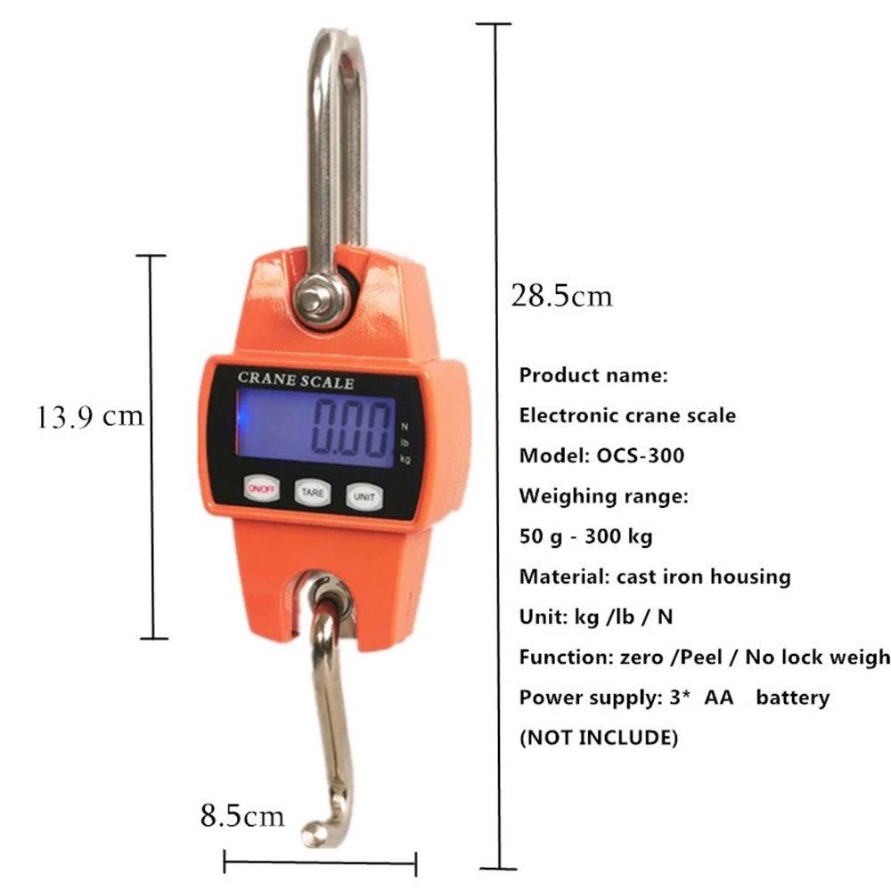 Solighter Crane Scale High Precision Weight Balance Timbangan Digital LCD Heavy Duty