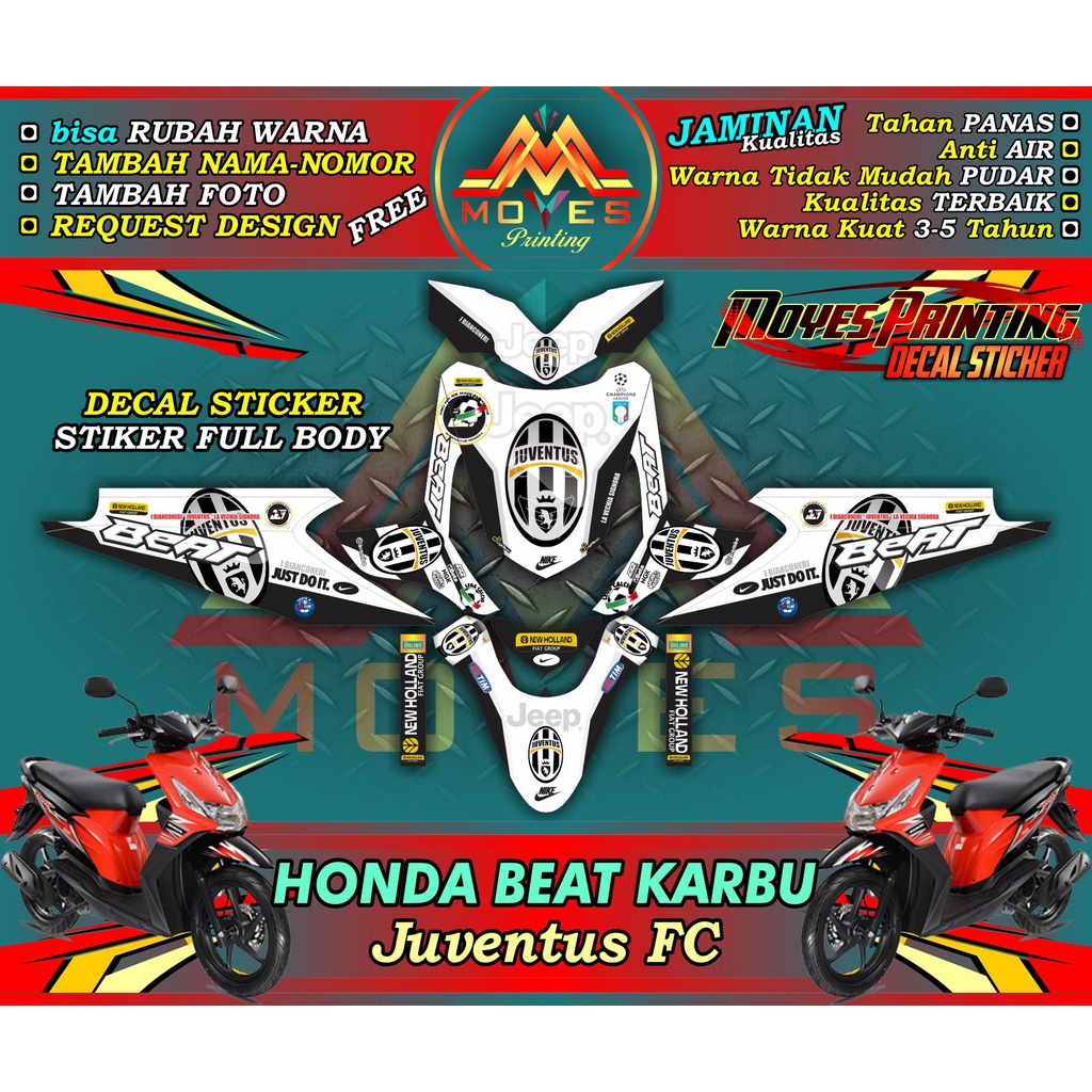 Decal Stiker Stiker Beat Karbu Full Body - Decal Full Body Beat karbu Stiker keren
