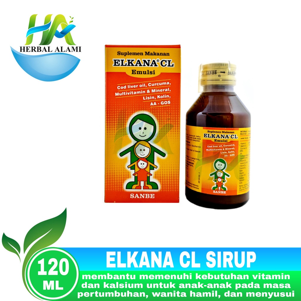 ELKANA CL EMULSI / Elkana SIRUP - Vitamin Anak