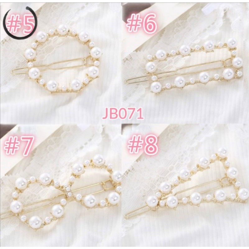 Jepit rambut Korean mutiara hairpin barette harcliip premium