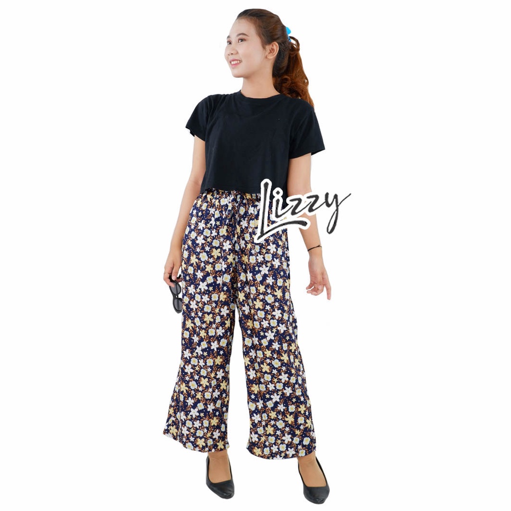 Lizzy - LOOSE PANTS FLOWER RAYON PREMIUM