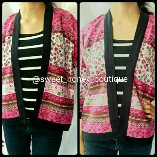 Sweet Honey ~ Cardigan Etnik Bali Cardi Bali Outer Cardi Etnik [Bisa COD Bayar di Tempat]