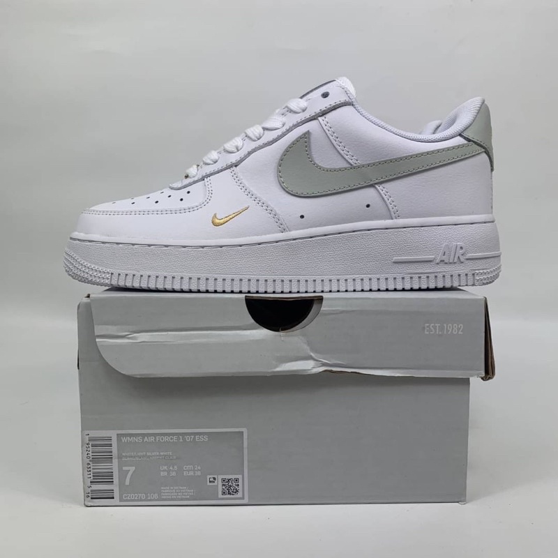 Nike Air Force 1 Low White Grey Gold