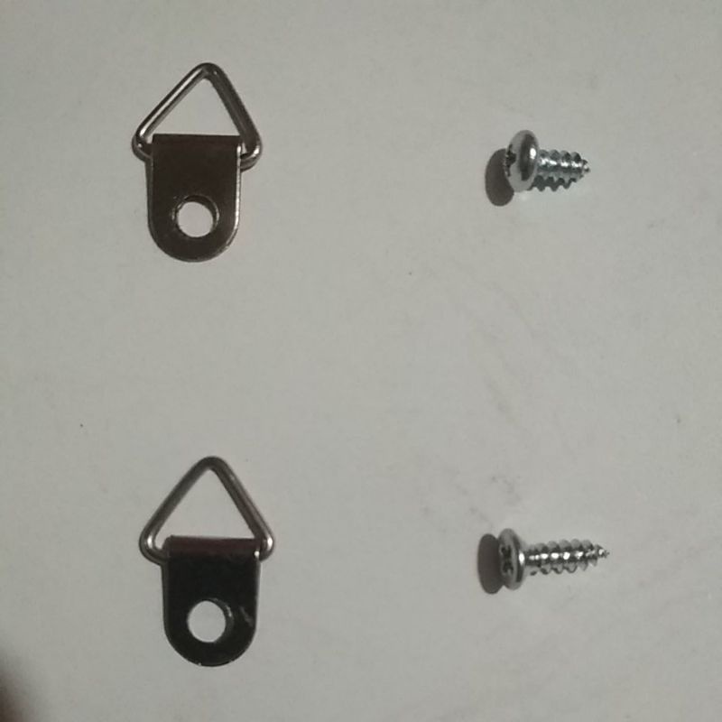 (100 set) Cantolan / Gantungan Pigura Kecil dan Sekrup Kecil
