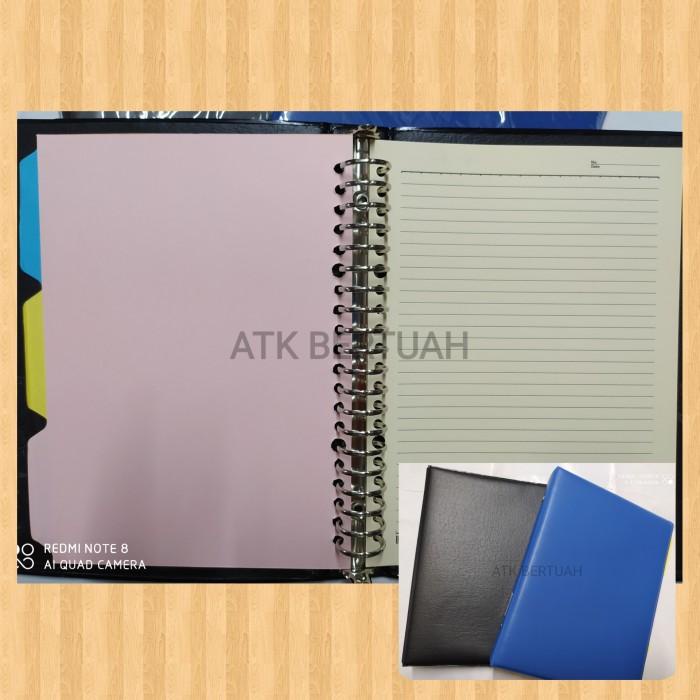 

Gia | A5 Map Buku File Binder Note Kantor Kulit Polos Kecil