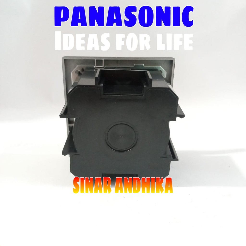 STOP KONTAK SINGLE HITAM INBOW STYLE E PANASONIC WESJP 1121B+WEJ 5911N