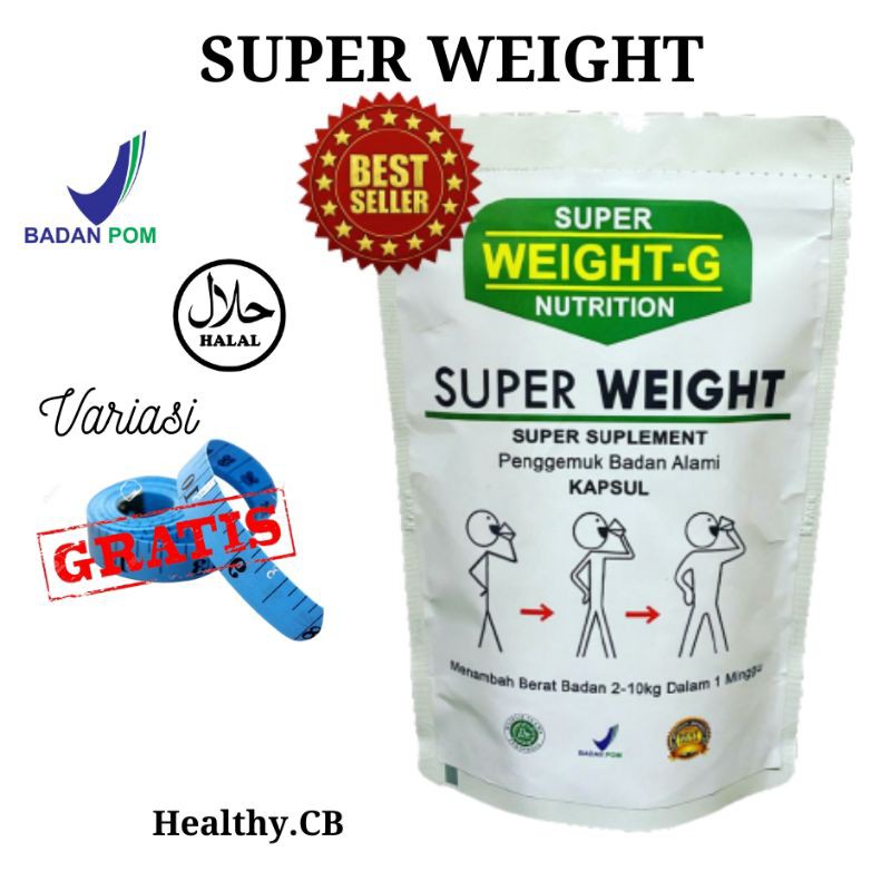 TERLARIS  SUPER WEIGHT GAIN KAPSUL OBAT GEMUK PENGGEMUK BADAN TERBUKTI MENAMBAH BERAT BADAN WEIGHT
