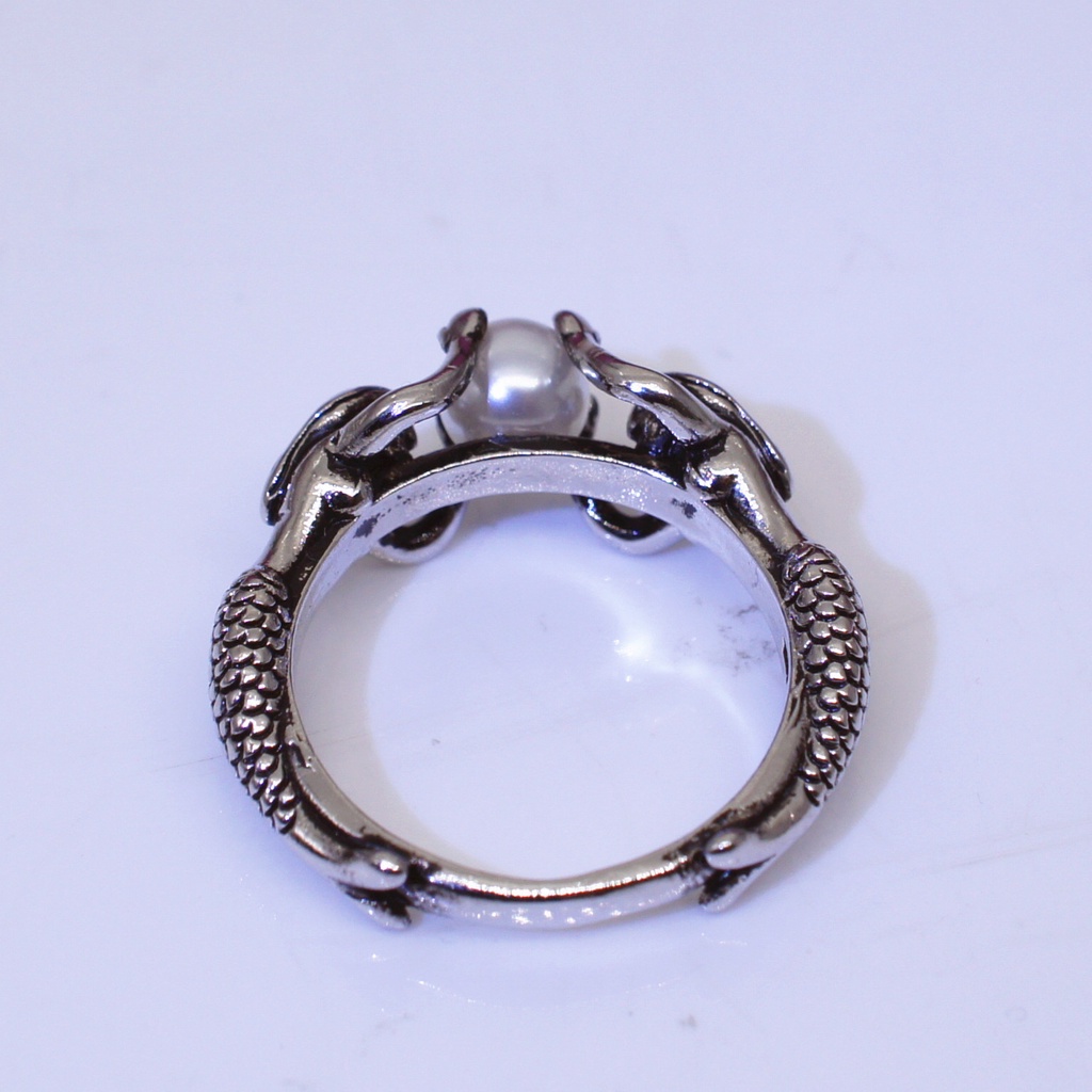 Cincin Mermaid Bahan Sterling Silver 925 Asli Untuk Wanita Jza017