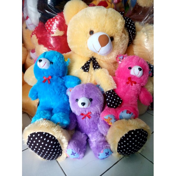 (TERMURAH)teddy bear syal jumbo beranak 3